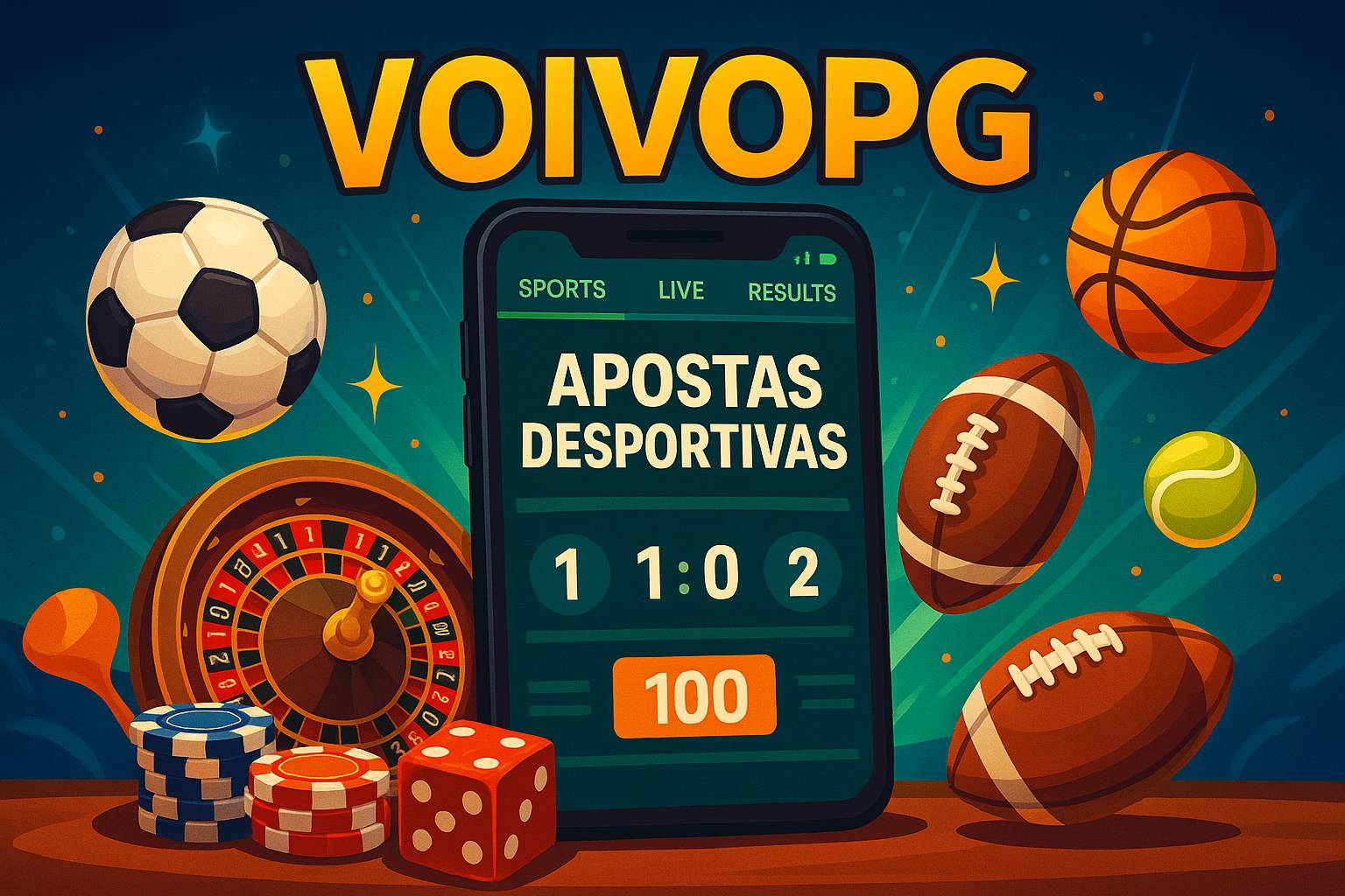 Apostas esportivas no cassino online VOIVOPG