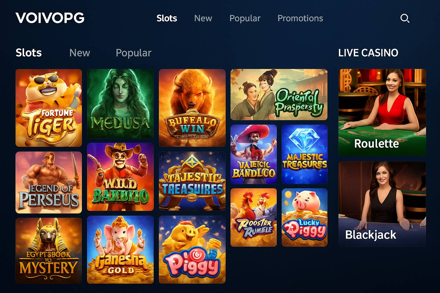 Explore o mundo das slot machines no VOIVOPG Casino